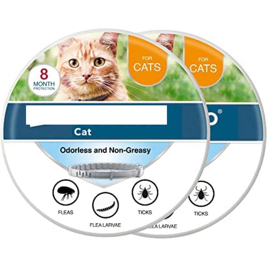 Sero Cat Vet-Recommended Flea & Tick Treatment & Prevention Collar For Cats | 8 Months Protection Christmas PU Leather Vet-Recommended Flea & Tick - 2 gói - Xem 1