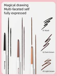 Mooekiss 顺滑眼线胶笔，防水防汗，持久显色（01 黑色） - 01# Black - 查看 3