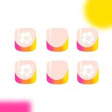 24Pcs French Press On Toenails Short Square Fake Toenails Rainbow Colored French Tip Toenail Press Ons Cute Summer Toe Press On Nails Seamless Fit Toe Nails Glue On False Toe Nails For Women Girls