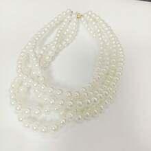 1pc Luxury Multi-Layer Faux Pearl Necklace, Elegant Accessory For Women, Suitable For Evening Party, Wedding, Daily Wear - Multi-layer Necklace 3 - View 3