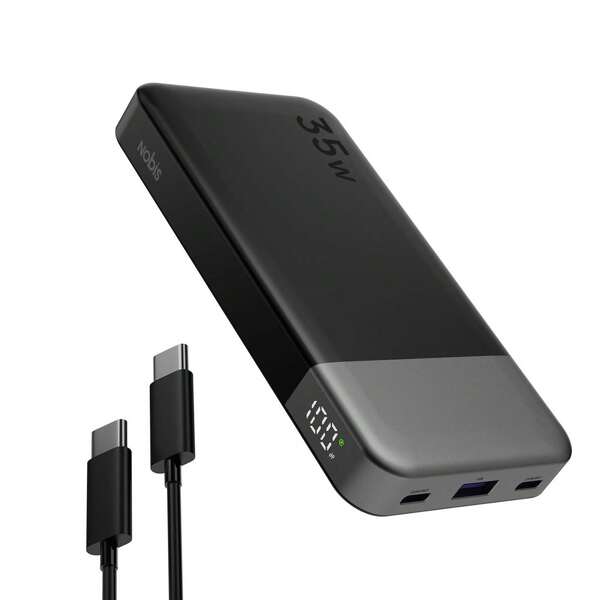 Power Bank 10000 mAh, caricabatterie portatile da 35 W, batteria portatile a ricarica rapida con PD 3.0 e QC 4.0, power bank portatile USB C per telefoni serie 15, 14, 13, tablet, Switch e altro ancora.