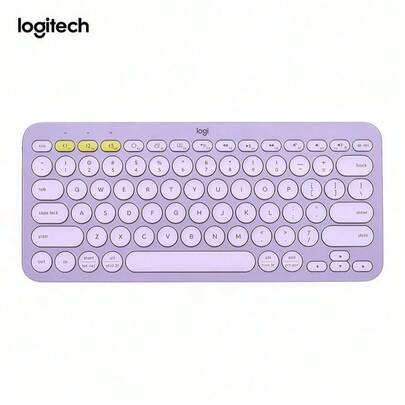 Logitech لوحة مفاتيح بلوتوث K380، أنيقة وخفيفة الوزن وقابلة للحمل، مفاتيح صامتة بلون الشوكولاتة، التبديل الحر بين أجهزة متعددة، تدعم Win/Mac/iOS/Android