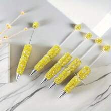5pcs DIY Bead Pen New Full Diamond Bead Pen Creative Pen Bead Pen - 棕色 - 查看 6