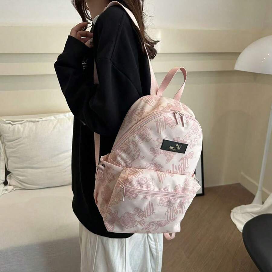 Women Fashion Backpacks - 粉色 - 查看 1