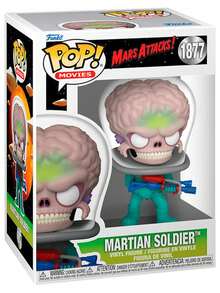 Funko Figura POP Marte ataca soldado marciano - Rosa e Turquesa - Ver 2