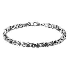 Pulseira Única Personalizada, Corrente Imperial Vintage Versátil, Hip-Hop Dominante, Corrente Trançada de Alta Qualidade