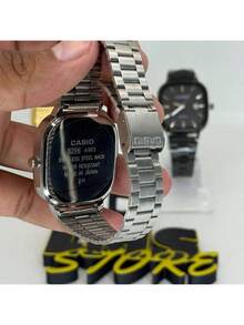 Men's Retro Vintage Classic Square Silver/Blue Watch - MSC BẠC / ĐEN - Xem 6