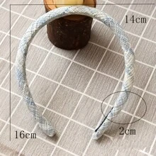 1/2 pezzi Fascia per capelli elegante e dolce con accessorio per capelli a molletta/acconciatura biforcuta, stile francese, corona, cerchietto, in colori alla moda e motivo a diamanti per le donne