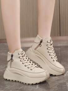 Nuevos zapatos deportivos para mujer Primavera/Verano 2024, tenis casuales de suela gruesa y transpirable, duraderos y versátiles