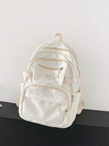 1pc Back To School Backpacks, Fashionable, Casual, Cute Backpacks, Schoolbags. Large Capacity, Suitable For Work, Commuting, Work, Shopping, School, Vacation, Outdoor Leisure, Travel, Shopping And Other Daily Use, Birthday Gifts For Friends. - Backpack - View 5