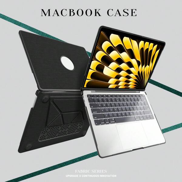 Faltbares Ständer-Stoffgehäuse für Laptop, kompatibel mit Macbook Air 13 Hülle M1 M2, kompatibel mit Macbook Air 2022 Air 13,6 2021 Pro 14 Hülle