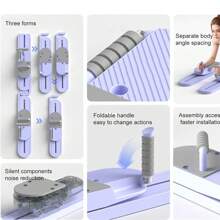 Tabla deslizante de Pilates dividida, equipo de acondicionamiento físico multifuncional, máquina deslizante de hierba, rodillo abdominal, ejercicio de core, entrenamiento de fuerza de brazos y piernas, deportes y acondicionamiento físico, para uso doméstico, gimnasio, yoga