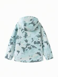 Balabala Boys Softshell Jacket 2025 Camouflage Lightweight Outdoor Coat - Blue Tint - View 2