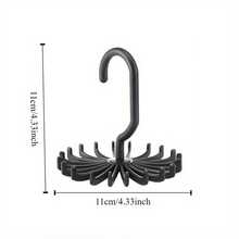 1/3 件 360° 旋转领带架，带 20 个爪子 - 多用途衣架，适用于皮带、围巾、领带、项链 | 节省空间的衣柜和衣橱整理器，适用于家庭存储 - 彩色 - 查看 3
