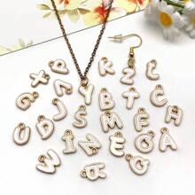 15/26pcs Enamel Letter A-Z Charms Colorful A-Z Metal Alphabet Charms Mini Capital Alphabet Enamel Pendant Initial Charms For DIY Necklace Bracelet