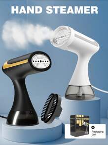 SEAGO Vaporizador de ropa portátil de 1500W, 1 ajuste de calor, temperatura de vapor de 130°C, capacidad del tanque de agua de 300ML, vaporizador de ropa de alta calidad, apto para viajes, uso doméstico, vuelta al colegio, artículos de viaje