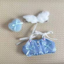 (仅限娃娃衣服) 适用于 第 1、2、3 代 LBB 15cm 17cm 吊坠，Labobo 娃娃天使翅膀裙装，可爱时尚套装 - 彩色 - 查看 7