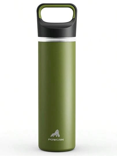 24 Oz Insulated Water Bottle For Cycling: 3 Lids, Leakproof, Keep Cold 24H, Car Cupholder Friendly, Stainless Steel Water Flask With Straw And Spout Caps For Sports, Gym, School, Travel