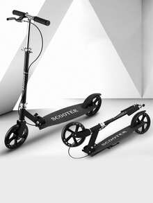 1 pieza Scooter plegable, Manubrios ajustables en altura, Apto para adultos y adolescentes, para uso exterior - Multicolor - Ver 2