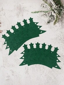 12 pièces Set porte-couverts de table de Noël en feutre, décorations de table thème Noël, poche à couverts classique pour repas de fête et de Noël