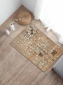 1 pièce Tapis motif de vignes et fleurs de conte de fées, convient pour tapis décoratif, décoration de chambre, petit tapis, tapis, décoration pour la maison, tapis de salon, petit tapis de salon, tapis de chambre, décoration de maison de salon, tapis d'extérieur, tapis lavable