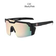 Óculos de sol novos de última geração da marca de luxo para 2024, com lentes azul, verde e vermelha, para homens e mulheres, com design oversized para esportes ao ar livre, com certificação Z87 e design da moda, além de óculos de ciclismo antirraios ultravioleta HW05 com caixa, de design elegante.