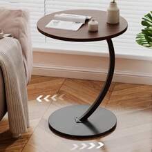 Living Room Round Anti-Collision Corner Coffee Table,Sturdy Metal Frame, Easy To Assemble,Suitable For Living Rooms, Dining Rooms, Bedrooms, And Courtyards