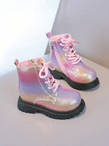 Kinder Herbst/Winter neue Mode Stiefel, Mädchen Prinzessinnen Stil vielseitige Knöchelstiefel geeignet für Mädchen Spielzeit, Fotoshootings, Ausgehen