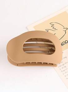 4 stuks/1 stuk minimalistische matte platte holle ellips grote haarklemmen, hoogwaardige elegante knot-opgestoken paardenstaartklemmen voor vrouwen, geschikt voor dagelijks gebruik, buiten, sport, bijeenkomsten, thuis, matchend, geweldig cadeau voor Moederdag, Pasen, Thanksgiving
