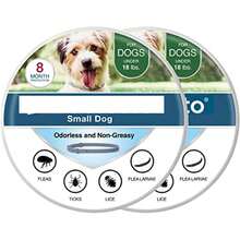 Sest Small Dog Vet-Recommended Flea & Tick Treatment & Prevention Collar For Dogs Under 18 Lbs. | 8 Months Protection  Cartoon    Fabric    Vet-Recommended Flea & Tick Treatment - 2 包 - 查看 1