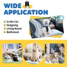 100/50/40/20片装宠物尿垫，一次性狗尿垫，猫砂垫，加厚幼犬训练垫，宠物清洁用品，狗厕所垫，超强吸水速干，防漏防异味，适用于家庭、汽车和露营（请根据宠物体型选择尺寸），方便训练和处理意外情况 - 适用于狗、幼犬、猫和其他宠物 - 藍白色 - 查看 3