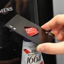 Zagęszczone łopaty i serce przenośny otwieracz do butelek piwa ze stali nierdzewnej, umieść go w swojej torebce i kieszeni