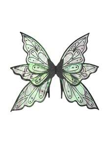 1 件热箔蝴蝶仙女翅膀适用于各种节日酒吧派对角色扮演道具音乐节万圣节