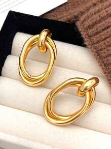 Boucles d'oreilles créoles plaqué or 14 carats, de haute qualité, adaptées pour la plage, les fêtes, les vacances, les cadeaux pour la femme et les amis, convenant pour toutes les saisons