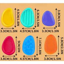 1/2/3/5pcs,Vibrant Sensory Stones | Colorful & Textured Design | Ideal For Party Favors, Classroom Prizes, & Stress - Relief | Promote Sensory Stimulation, Calming Fidget | Sensory Fidget Stones | One - Size - Fits - All - 隨機色 random color - 查看 9