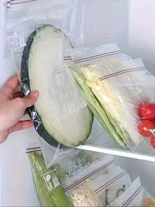 15/20/30/40/65pcs, Clear Zipper Bag, Sealed Food Storage Zip Lock Bag, For Biscuit Cookie Candy Snack Dry Fruit Grain Cereal Spices, Portable Leakproof Food Fresh-Keeping Container For Fridge, Vacuum Sealer Bags, Kitchen Accessories