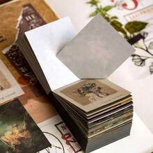 400 件不重复复古便签，适用于剪贴簿，美观便签，适用于子弹日记本，柔软无酸纸，学校用品，返校 - 彩色 - 查看 8