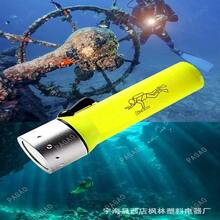 Linterna de plástico IP68 LED de largo alcance, linterna de buceo profesional, iluminación subacuática, linterna de buceo - Multicolor - Ver 8