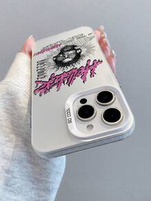 1 PC. Popular Logo Signs In English Original Animated Cartoon Animation Following From Cell Phone Protective Sleeve Is Suitable For Promax IPhone16pro/Pro / 11/12 13/14 15/16 / Promaxtpu Acrylic Material Following Cartoon Design Scale Drop Cases Y2K Applies To S22 / S22PLUS/S23 / S24 As Birthday Gifts For Girlfriends, Boyfriends Or Friends Of The /25ULTRA/S23FE/S25EDGE Series - 透銀 - 查看 5