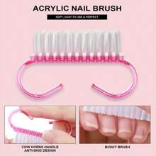 24合1亚克力美甲套装，适合初学者，包含12种颜色的闪粉亚克力粉（白色、透明色、粉色），可用于美甲延长，专业美甲套装，亚克力美甲工具套装，亚克力用品，女士礼品 - 彩色 - 查看 6