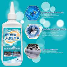 Mould Remover Gel, House Mould Magic, Rge Capacity Mildew Removal, Mold And Mildew Cleaner For Toilet Washing Machine Seal Mold Remover Athroom Kitchen Sink Grout Tile Stains 813256 - 1 Pack - View 1