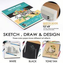 New 50pcs Sketch Tool Set, High-Gloss Metal Pen, Charcoal Pen, Pencil Drawing Art Sketch Set, Artist, Teenager, Adult Gift Set, Suitable For First Day Of School Gifts, Thoughtful Gifts For Partners And Family Members - 1 Bộ - Xem 9