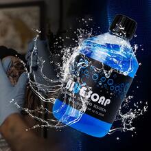 40毫升（1.35盎司）/ 500毫升（16.67盎司）纹身泡沫清洁剂，纹身清洁液，蓝色液体皂，双效清洁，深层去油，不刺激，适合大多数肤质，保持纹身图案鲜艳，纹身用品，纹身工作室必备