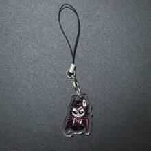 Anime GOODS Anime Acrylic Keychain -Vicky Charlie Alastor Cute Y2K Cartoon Pendant, Suitable For Bags And Keys, Perfect Gift For Fans, Cosplay Accessories Car Key Bag Backpack Small Jewelry Key Ring Accessories Creative Student Gifts Anime Derivatives, Creative Backpack Pendants, Car Key Pendants, Acrylic Keychains, Japanese Comic Pendants, Neko Contents Seed Keychain Collectibles, Pendants, Otaku Collection Gifts, Cheap Gifts School Letter Car Accessories Goth