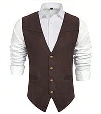 Local Warehouse- Century Star Mens Vest Suit Vests Dress Vampire Steampunk Pirate Casual Cowboy Goth Renaissance Victorian Gothic Waistcoat