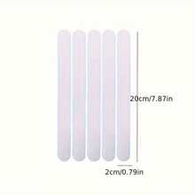 5pcs PEVA Transparent Anti-Slip Bathtub Stickers, Waterproof Bathroom Anti-Slip Strips