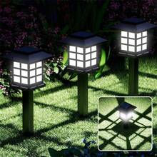 24/12/6pcs Solar Outdoor Light, IP44 Sidewalk Light, LED Landscape Lighting Garden Light, Suitable For Sidewalks, Driveways, Courtyards And Lawns, Solar Garden Decoration, Christmas Decoration, July 4th Decoration - 白色 - 查看 7