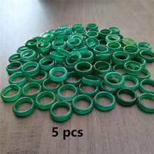 5/10/20 件绿玛瑙戒指 - 光滑天然宝石可叠戴戒指，适合女士和女孩，尺码 6-8，优雅复古珠宝礼物，适合生日、毕业典礼、圣诞节、日常佩戴 | 简约戒指设计，珠宝戒指