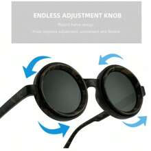 New ND2-400 Adjustable Dimming Glasses Round UV400 9 Level ND Filter Polarized Fashion Glasses Fashion Glasses Outdoor
