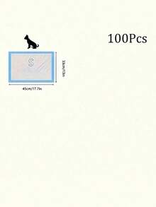 100 piezas Almohadillas para pañales de mascotas, Pañales desechables para perros, Alfombrillas de arena para gatos engrosadas, Adecuadas para el entrenamiento de mascotas, Evitan que las mascotas orinen en cualquier lugar, Mantienen la higiene del hogar, El mejor regalo diario para gatos y perros felices, También una opción ideal para regalos de cumpleaños y suministros para mascotas.